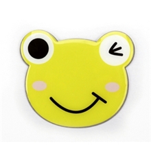 HOLI可爱动物形不碎的镜子HL049-04便携式化妆镜手柄镜新奇特