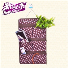 多层牛津布艺收纳挂袋6口多功能折叠挂式收纳袋厂家直销