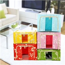 义乌收纳厂家乐扣视窗牛津布收纳箱收纳盒钢架储物箱整理箱批发