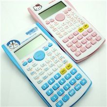 FX哆啦A梦装7号电池计算器hellokitty科学函数计算机82MS