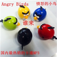 新款插卡MP3愤怒的小鸟国内热销特Q的迷你可爱造型