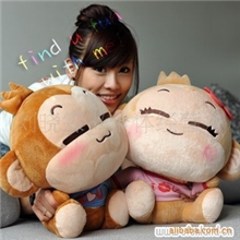 情人节礼物毛绒玩具正版情侣YOYOCICI悠嘻猴情侣猴压床娃娃