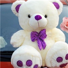 厂家直销：紫色抱抱熊泰迪熊毛绒玩具批发大号高质量