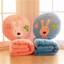 lesucre可爱砂糖兔太子兔抱枕靠垫空调毯被家居车用两色批发代销