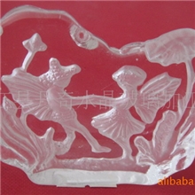 供应K9水晶深雕小冰山水晶工艺品摆件