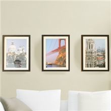 幕帆照片墙创意3框组合相框像框相片墙组合支持实木定做