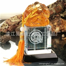 【教师节】水晶琉璃印章个人纪念印章水晶办公摆件