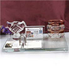 【最畅销】水晶三件套实用办公摆件水晶组合三件套节日礼品