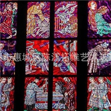 厂家出售装饰教堂玻璃工艺彩绘艺术教堂玻璃