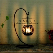 复古南瓜烛台铁艺烛台摆件浪漫摆件