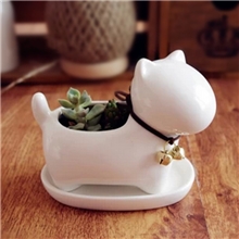 ZAKKA超Q小狗花盆陶瓷工艺品迷你盆栽拍摄道具淘宝畅销款9376