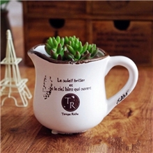 新品特价批发仿搪瓷花盆ZAKKA花盆陶瓷工艺品9685