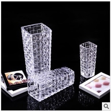 【时昕】:新款透明富贵竹大花瓶/玫瑰/康乃馨玻璃花瓶水培花插