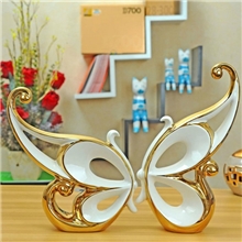 出口原单！金色两色电镀蝴蝶摆设抽象工艺品摆件创意家居饰品