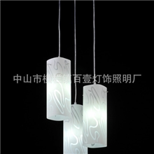 现代中式餐吊灯/玻璃餐吊灯/创意三头餐吊灯/餐吊灯新款