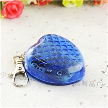 蓝色心型钥匙扣挂件音乐盒定制促销礼品批发八音盒厂家批发