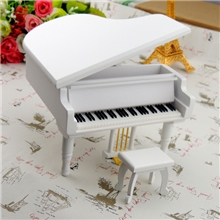 厂家批发钢琴音乐盒木质工艺品八音盒仿真乐器摆件创意礼物