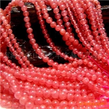 水晶批发红纹石圆珠半成品红纹石散珠链8mm