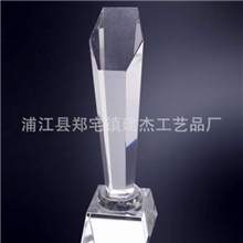 批发供应六边斜面奖杯水晶六边斜面奖杯水晶奖杯工艺品