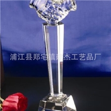 批发供应水晶握手奖杯握手奖杯奖杯工艺品