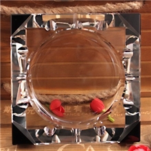 水晶烟灰缸特大号精品水晶烟缸特价拼角烟缸彰显个性