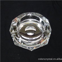 厂家直销双层八角水晶烟灰缸浦江烟缸企业促销礼品家居摆件