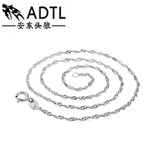 925纯银配链女款水波链女士链韩国饰品批发首饰银饰银链条