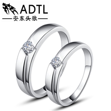 925纯银情侣戒指工厂饰品情不自禁指环批发实心版淘宝爆款