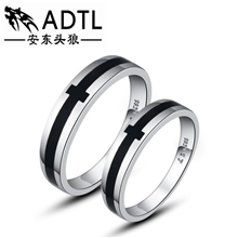 男女对戒纯银厂家925纯银情侣十指紧扣创意戒指实心情侣戒指