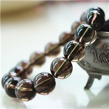 【奥斯汀】东海水晶半成品首饰顶级天然茶水晶手链情侣饰品DIY