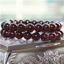 【奥斯汀】促销巴西天然A级石榴石手链男女情侣款各种天然玛瑙