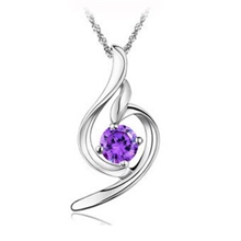 925纯银项链批发柔美项链吊坠韩版饰品纯银项饰淘宝热销款