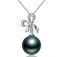 现货黑珍珠银饰品珍珠项链吊坠南洋珍珠丝巾贝珠吊坠G