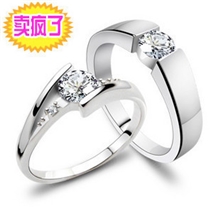 淘宝热卖款式指环银饰品批发925纯银戒指情侣戒指对戒
