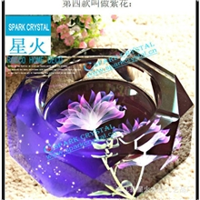 水晶烟灰缸水晶工艺品生日礼物个性礼物