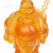黄水晶佛像水晶人物水晶大肚佛水晶笑佛水晶工艺品