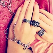 韩国特价权志龙GD同款克*心十字架戒指指环