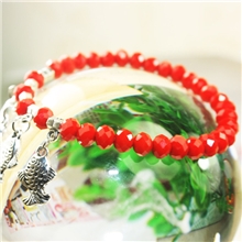 珊瑚水晶手链搭佩银饰小鱼挂件一条起卖3条全国包邮疯狂抢购中