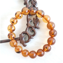 【百里挑一】爆品养生活血安神定心手链饰品琥珀蜜蜡手串