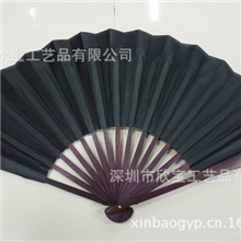 素面扇绘画黑白绢扇男折扇礼品扇