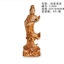 厂家马荷克泥木树脂工艺品批发如意观音