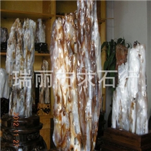 热销供应求石行高观赏性精品树化玉摆件精工雕刻缅甸树化玉