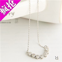 韩版饰品甜美淑女回眸一笑星光点点项链A54