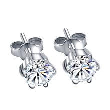 艾她20234纯银男女通用耳钉淘宝热销6000件光泽持久1克拉