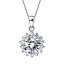 艾她925纯银吊坠D20148女新娘首饰结婚项链吊坠出口欧美