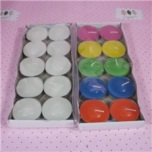 批发6克铁艺烛台蜡烛彩色白色可选