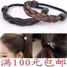 F427假发发圈麻花辫子发绳发绳头绳发饰头饰流行时尚特价