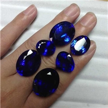 BLOCK-D天然坦桑石5-50克拉裸石戒面皇家蓝彩色高端宝石