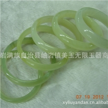 玉器批发天然岫玉手镯【无裂纹】厂家一手货量大从优