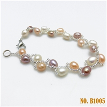 民族风江湖地摊热卖诸暨天然淡水珍珠手链时尚饰品韩国手链批发